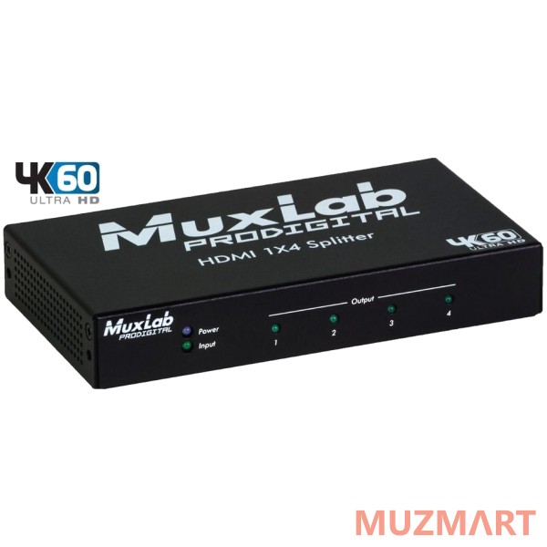 Muxlab 4K/60 Сплиттер 1х4 HDMI