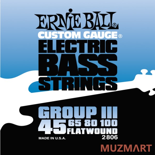 Ernie Ball P02806 FlatWound Group III Комплект струн для бас-гитары