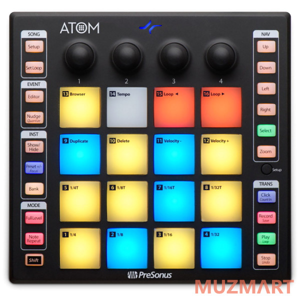 PreSonus ATOM USB-контроллер для управления виртуальными инструментами