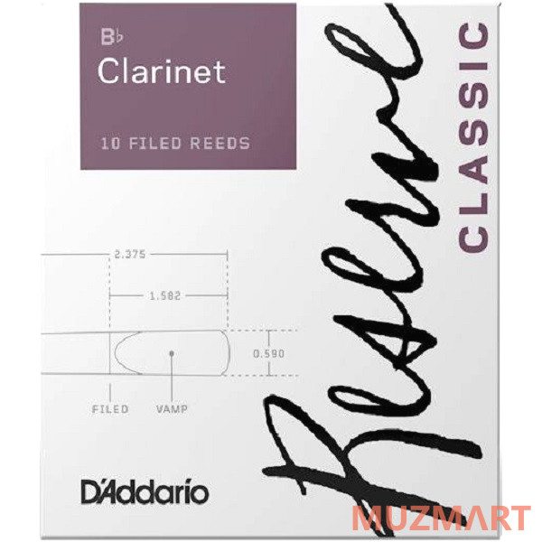 Rico DCT0235 Reserve Classic Трости для кларнета Bb №3.5, 2 шт
