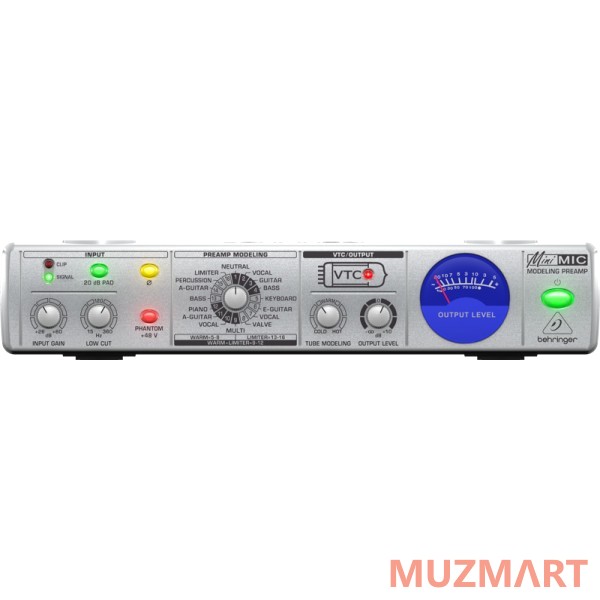 Behringer Minimic MIC800 Ламповый микрофонный линейный предусилитель с лимитером