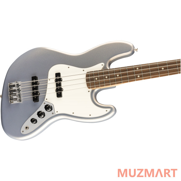 Fender PLAYER JAZZ BASS® PAU FERRO FINGERBOARD, SILVER Бас-гитара