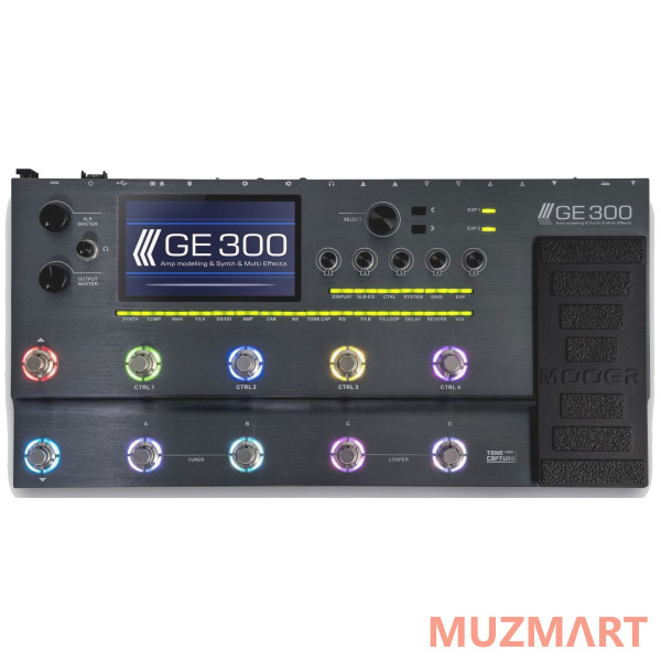 Mooer GE300 гитарный процессор эффектов с педалью экспрессии