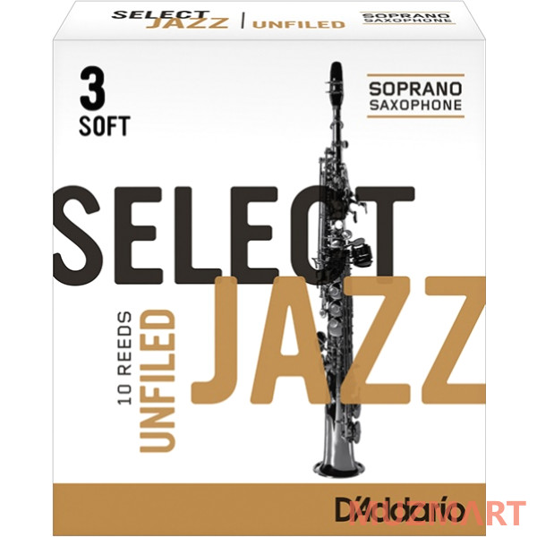 Rico RRS10SSX4H SELECT JAZZ UNFILED Трости для саксофона сопрано