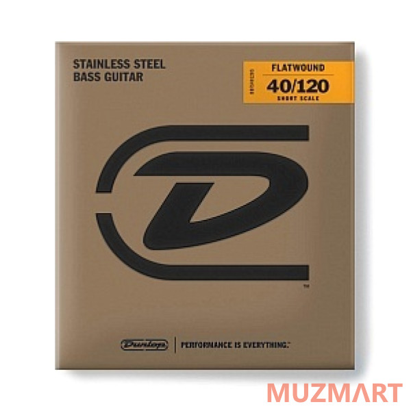 Dunlop DBFS45125S Flatwound Short Scale Комплект струн для бас-гитары