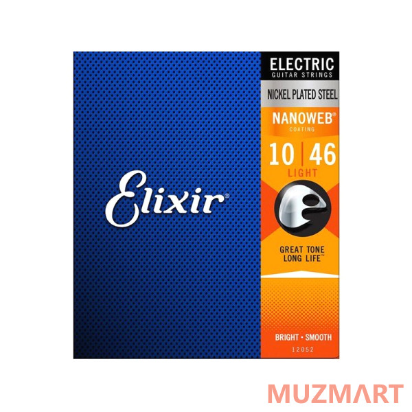 Elixir 12055 NANOWEB Струны для электрогитары