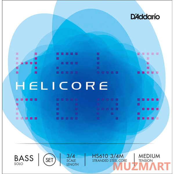 D'Addario HS610 3/4M струны для контрабаса A-E-B-F#