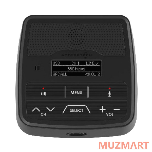 Attero Tech unDNEMO 64-канальный настольный Dante Audio Monitor с USB