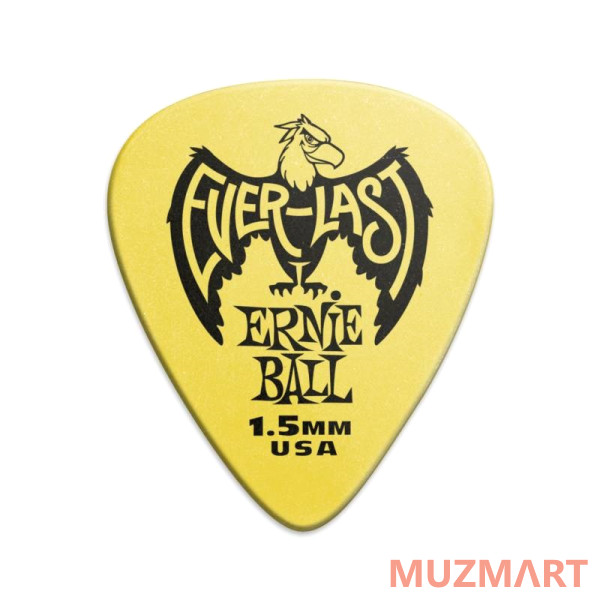 Ernie Ball 9195 Медиатор Everlast делриновый нескользящий 1,5 (12 шт)
