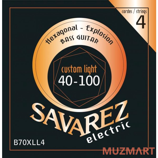 Savarez B70XLL4 Hexagonal Explosion Струны для бас-гитары
