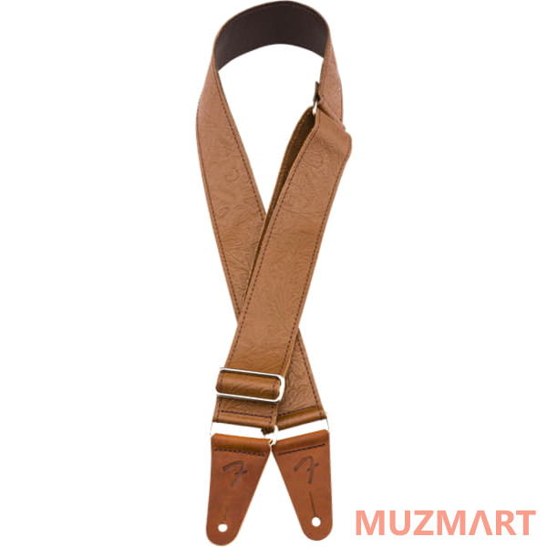 Fender Tooled Leather Guitar Strap 2' Brown Гитарный ремень
