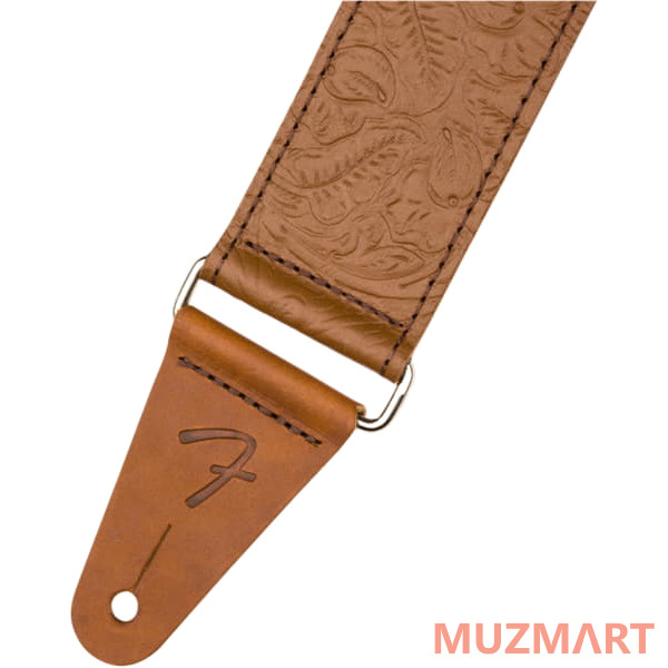 Fender Tooled Leather Guitar Strap 2' Brown Гитарный ремень