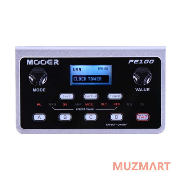 Mooer PE100 Карманный гитарный процессор эффектов