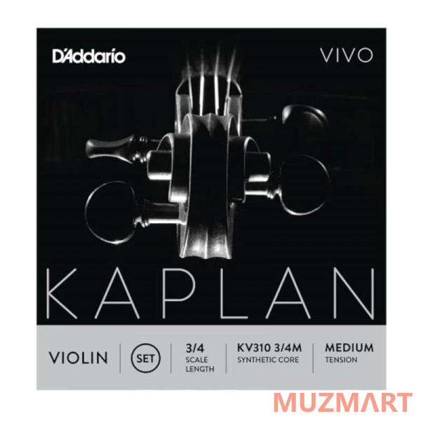 D'Addario KV310 3/4M Kaplan Vivo Струны скрипичные 3/4 medium