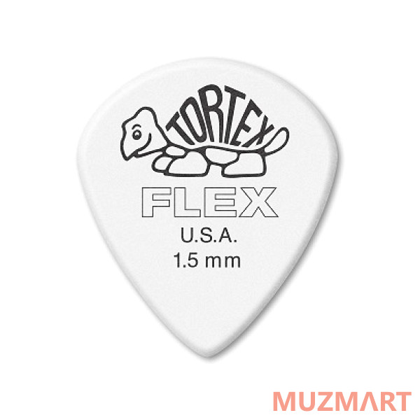 Dunlop 466R1.5 Tortex Flex Jazz III XL Медиаторы, 72шт