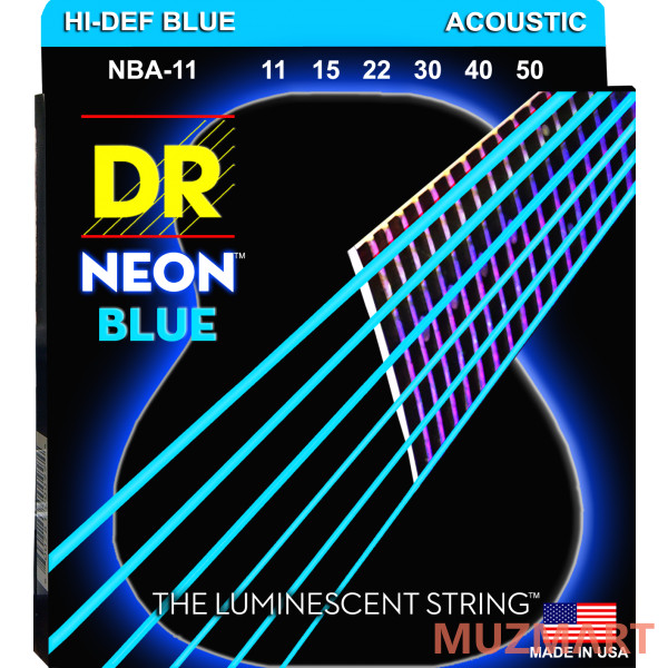 DR NBA-11 HI-DEF NEON Струны для акустической гитары