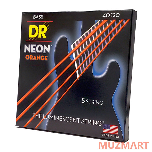 DR NOB5-40 HI-DEF NEON Струны для 5-струнной бас-гитары