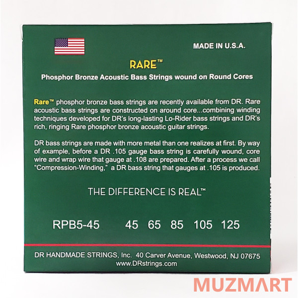 DR RPB5-45 Струны для 5-струнной бас-гитары