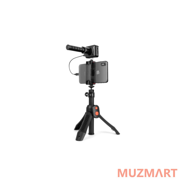 IK Multimedia iRig-Mic-Video-Bundle Микрофон "пушка" и штатив для мобильных устройств