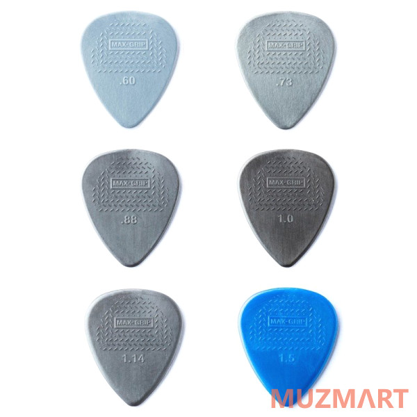 Dunlop 4491 Max-Grip Nylon Standard Display Коробка с медиаторами