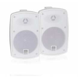 АМС POWER BOX 51 (RAL 9016) (белый) Комплект из двух акустических систем с кронштейнами