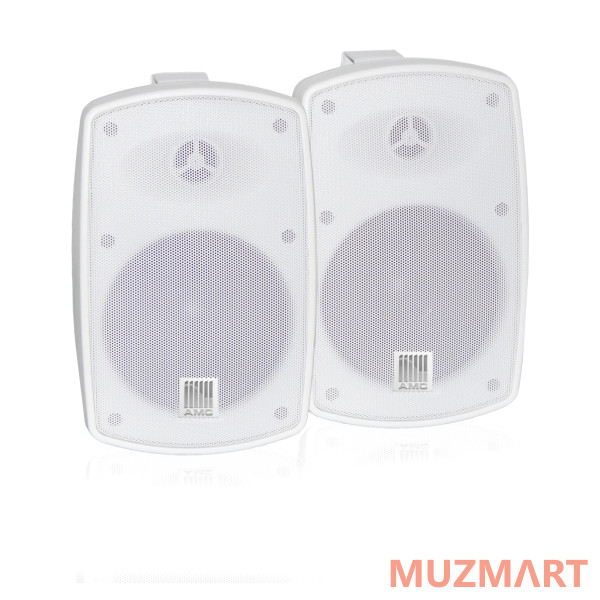 АМС POWER BOX 51 (RAL 9016) (белый) Комплект из двух акустических систем с кронштейнами