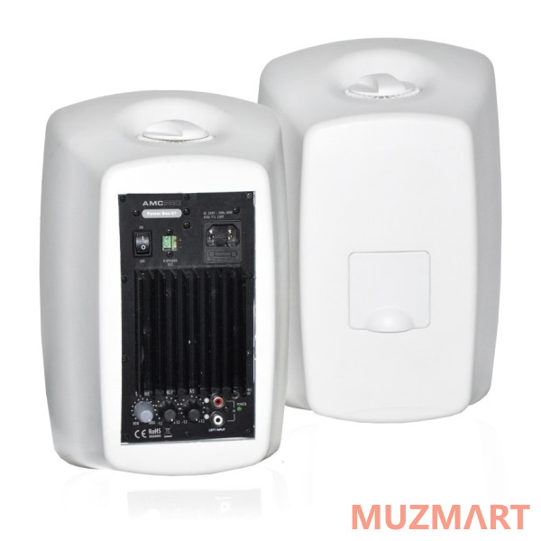 АМС POWER BOX 61 (RAL 9016) Комплект из двух акустических систем с кронштейнами