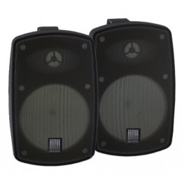 АМС POWER BOX 61 (RAL 9017) Комплект из двух акустических систем с кронштейнами
