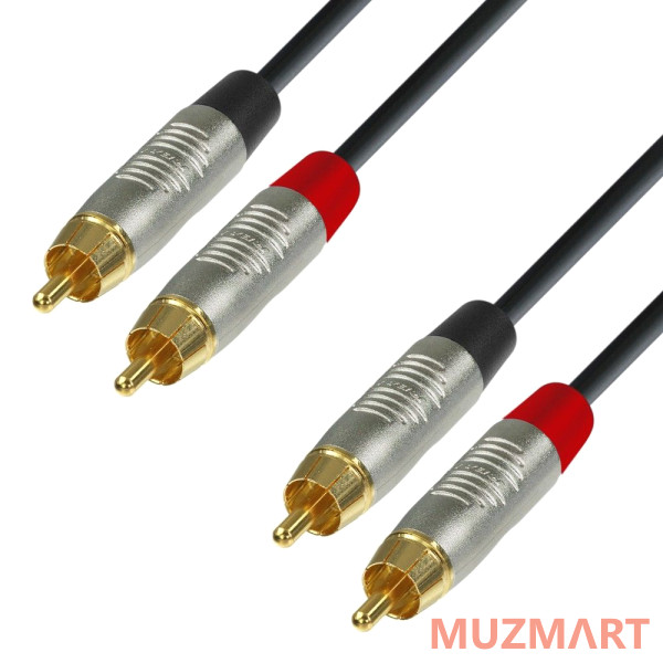 Adam Hall K4 TCC 0600 Аудиокабель 2 x RCA(M)-2 x RCA(M)