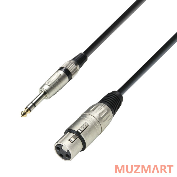 Adam Hall K3 BFV 0600 Микрофонный кабель XLR(F)-6,3 Jack stereo, 6 метров