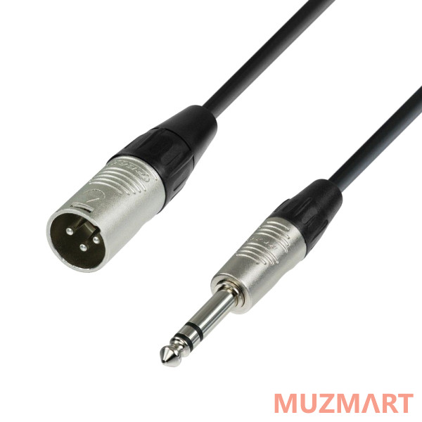 Adam Hall K4 BMV 0150 Микрофонный кабель XLR(M)-6,3 Jack stereo