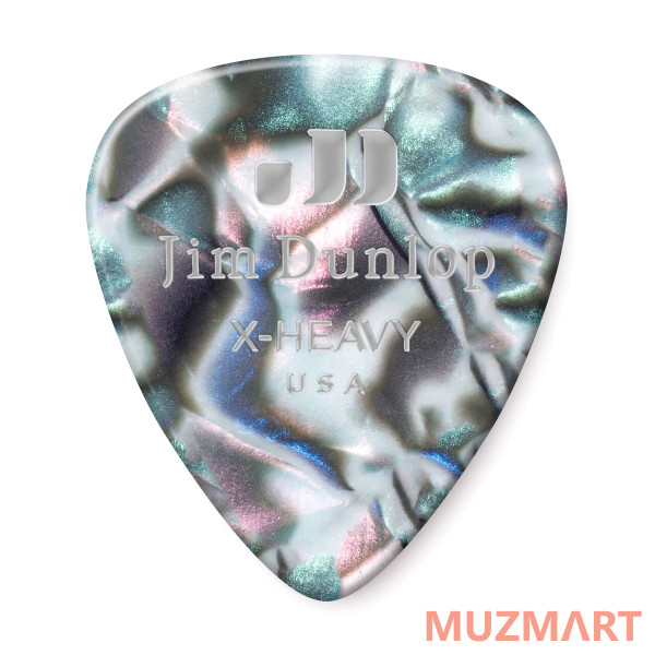 Dunlop 483P14XH Celluloid Abalone Extra Heavy 12Pack Медиаторы