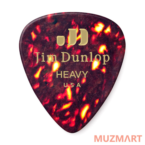 Dunlop 483P05HV Celluloid Shell Heavy 12Pack Медиаторы, 12 шт