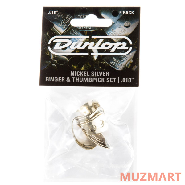 Dunlop 33P018 Nickel Silver Fingerpick 5Pack Когти-медиаторы, 5 шт