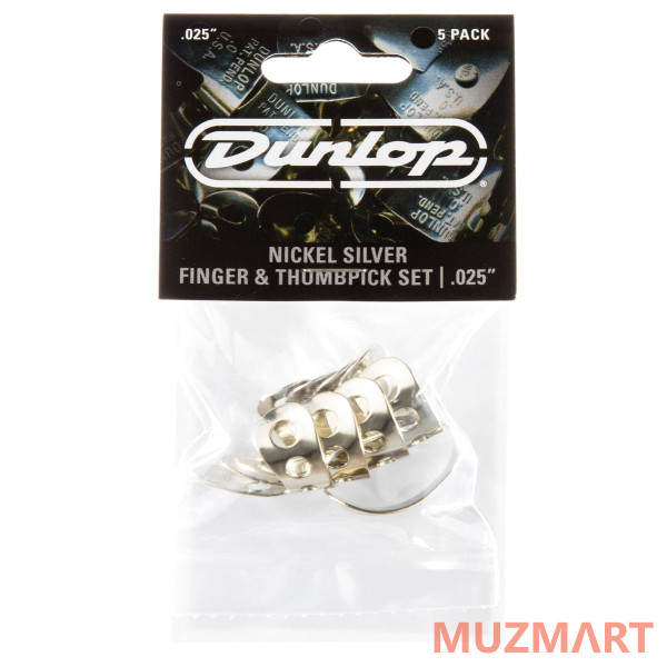 Dunlop 33P025 Nickel Silver Fingerpick 5Pack Когти-медиаторы, 5 шт
