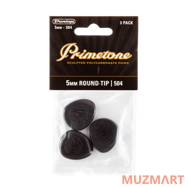 Dunlop 477P504 Primetone Classic Round Tip 3Pack Медиаторы 3 шт