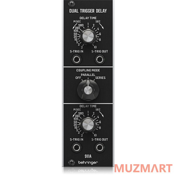 Behringer 911A DUAL TRIGGER DELAY модуль синтезатора: дилей с двумя триггерами, формат Eurorack