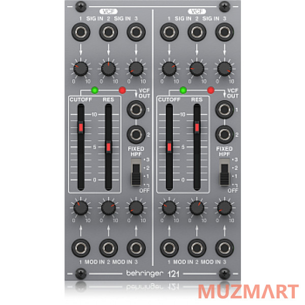 Behringer 121 DUAL VCF Аналоговый DUAL VCF модуль для Eurorack