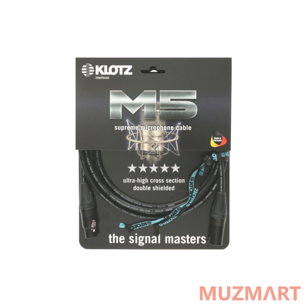 Klotz M5FM01 Микрофонный кабель, длина 1 метр