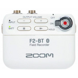 Zoom F2-BT/W Полевой стереорекордер, Bluetooth, белый