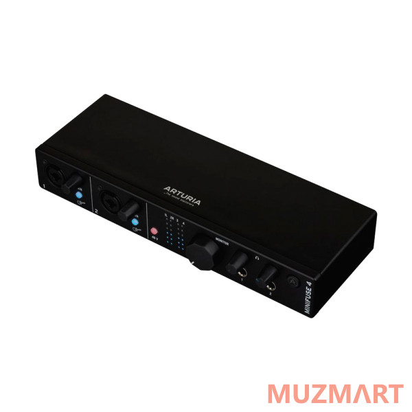 Arturia MiniFuse 4 Black 4-канальный USB-C аудиоинтерфейс