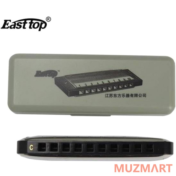 EASTTOP T10-1 C BLACK COMB Диатоническая губная гармошка
