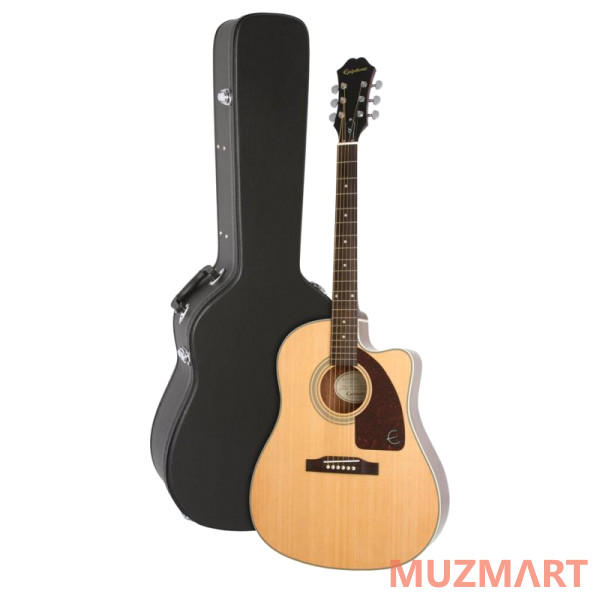 Epiphone J-15 EC Deluxe Natural Электроакустическая гитара с кейсом