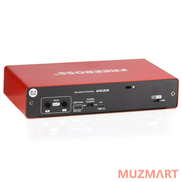 FREEBOSS UC22 Аудиоинтерфейс 24 бит/192 кГц