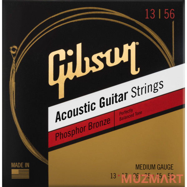 Gibson SAG-PB13 Phosphor Bronze Струны для акустической гитары