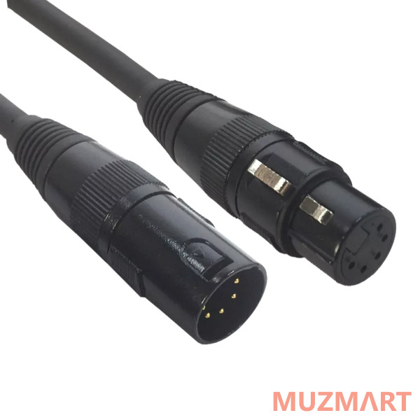 American DJ AC-DMX5/10 - 5 p. XLRm/5 p. XLR f 10m Кабель