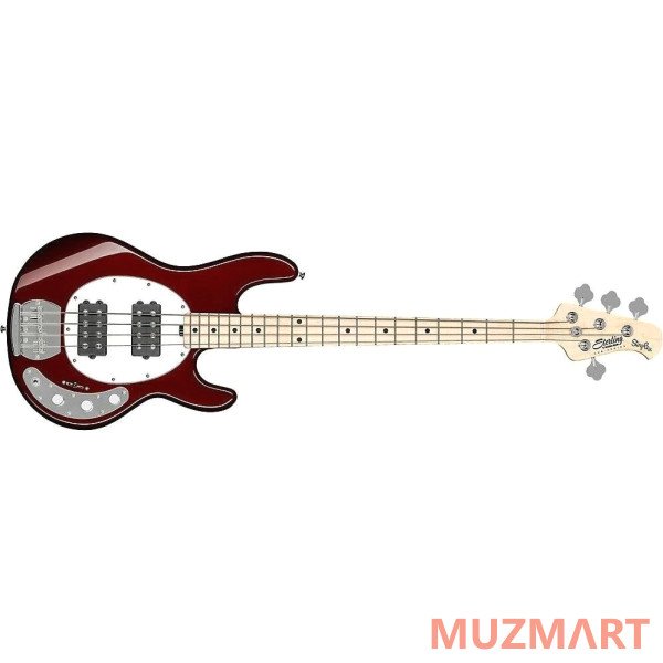 Sterling by Music Man STINGRAY HH CANDY APPLE RED Бас-гитара