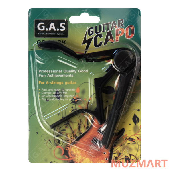G.A.S. GS-04BK Каподастр для гитар всех типов
