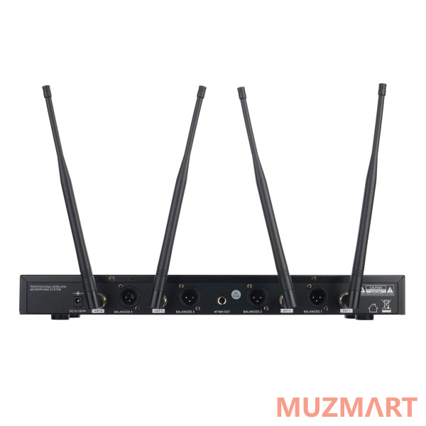 LAudio LS-Q6-4M Беспроводная микрофонная система, 4 ручных передатчика