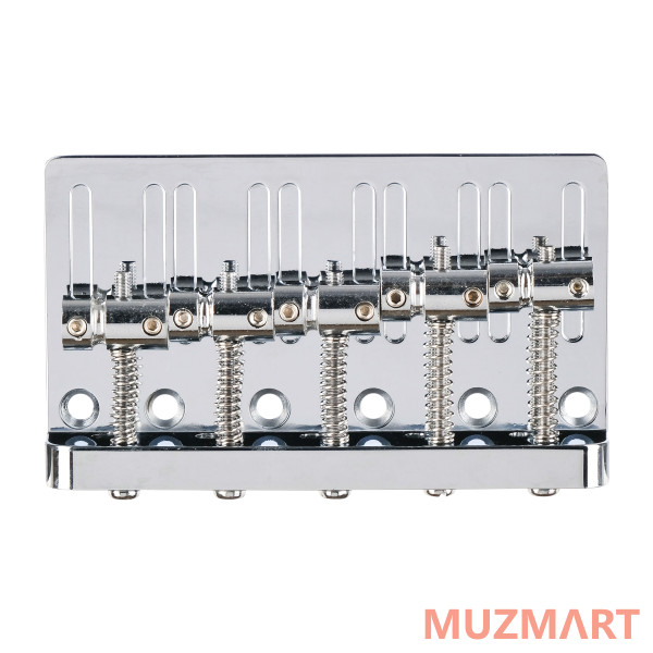 Metallor BB-20-CR Бридж (струнодержатель) 5-струнной бас-гитары, хром